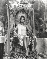 Dorothy Dandridge seated in classic attire photo print in Amazon style.