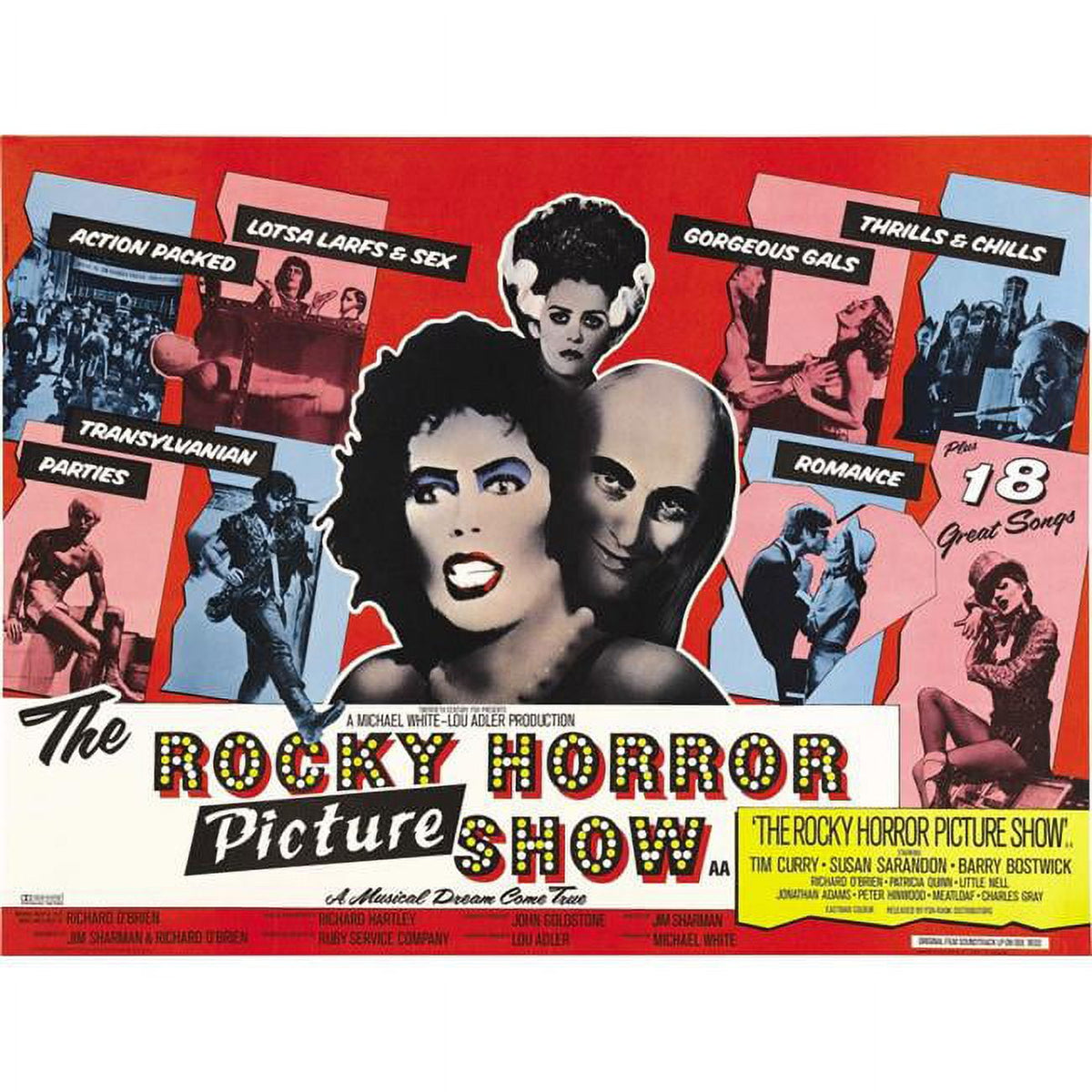 The Rocky Horror Picture Show Movie Poster Masterprint - vibrant and iconic design.