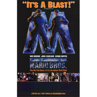 Super Mario Bros Movie Poster 11x17 print featuring iconic characters and colorful scenes.