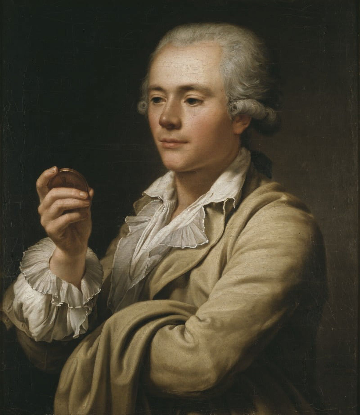 The Medal Engraver Lars Grandel (1750-1836) Art Print by Adolf Ulrik Wertmüller