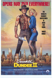 Crocodile Dundee 2 movie poster featuring iconic imagery