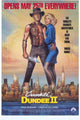 Crocodile Dundee 2 movie poster featuring iconic imagery