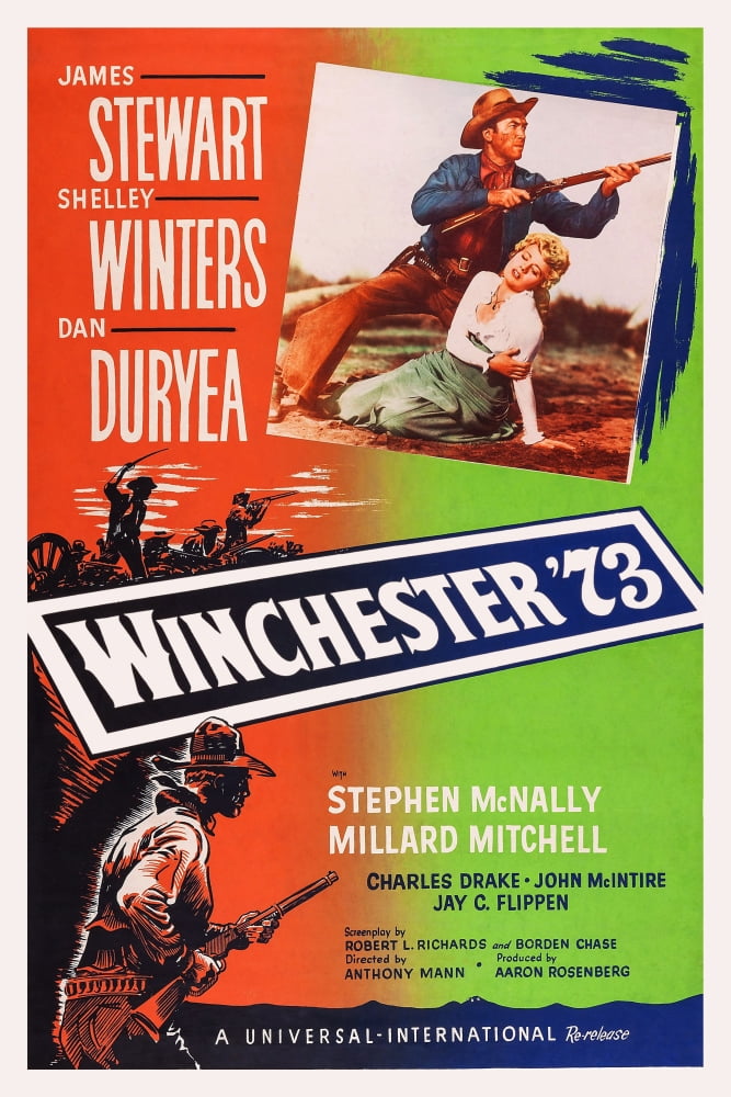 Winchester '73 Movie Masterprint Poster featuring James Stewart and Shelley Winters