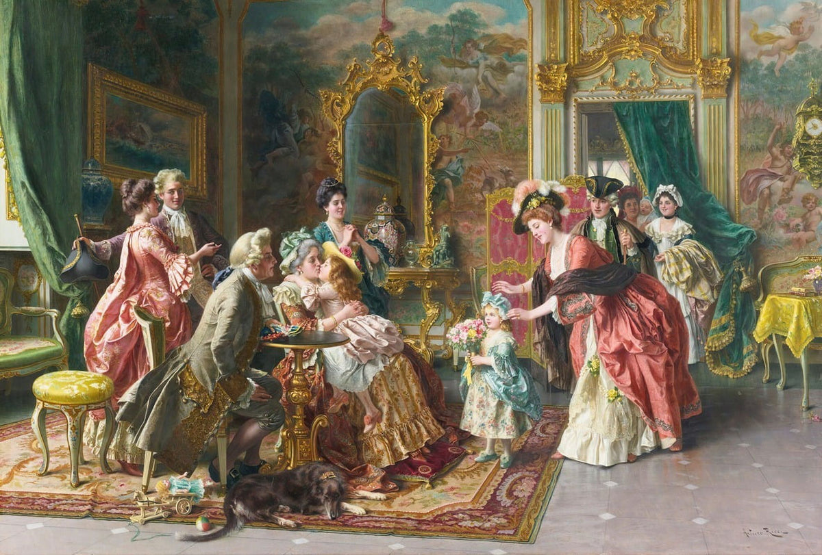 Grandmother's Birthday Poster Print by Arturo Ricci, celebrating family moments.