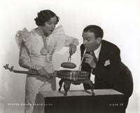 George Burns and Gracie Allen cooking in a banjo photo print