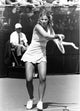 Chris Evert playing tennis photo print in action