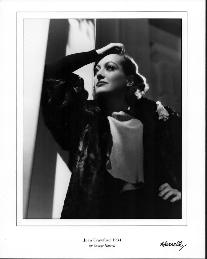 Joan Crawford 1934 black and white photo print by George Hurrell