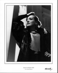 Joan Crawford 1934 black and white photo print by George Hurrell