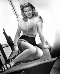 Doris Day Vintage Pinup Black and White Photo Print