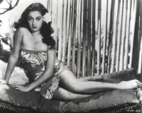 Dorothy Lamour wearing Hawaiian clothing photo print, vintage style.