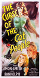 'The Curse of the Cat People' 1944 movie poster art featuring classic film imagery.