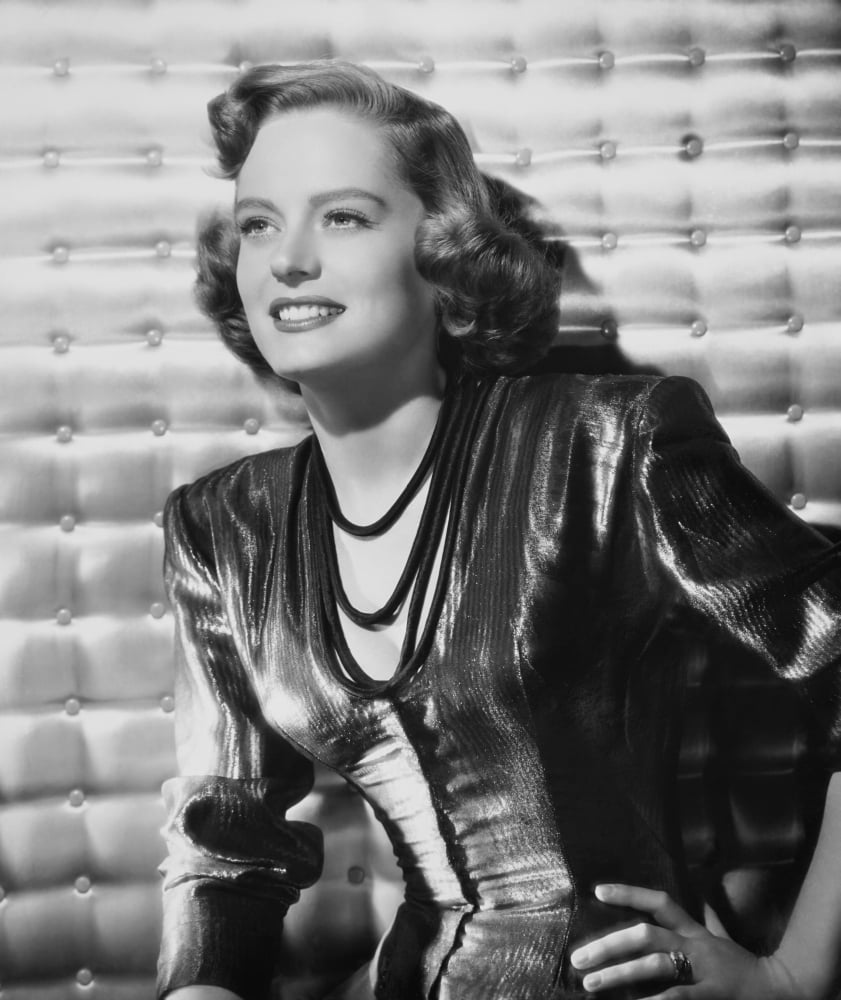 Alexis Smith portrait poster print showcasing the classic Hollywood actress.