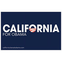 California for Obama Campaign Poster 17x11 inches