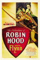 The Adventures of Robin Hood movie poster print featuring Errol Flynn and Olivia De Havilland