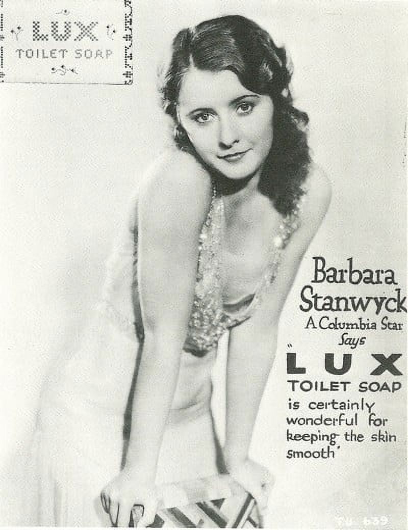 Barbara Stanwyck Lux advertisement photo print in multiple sizes.