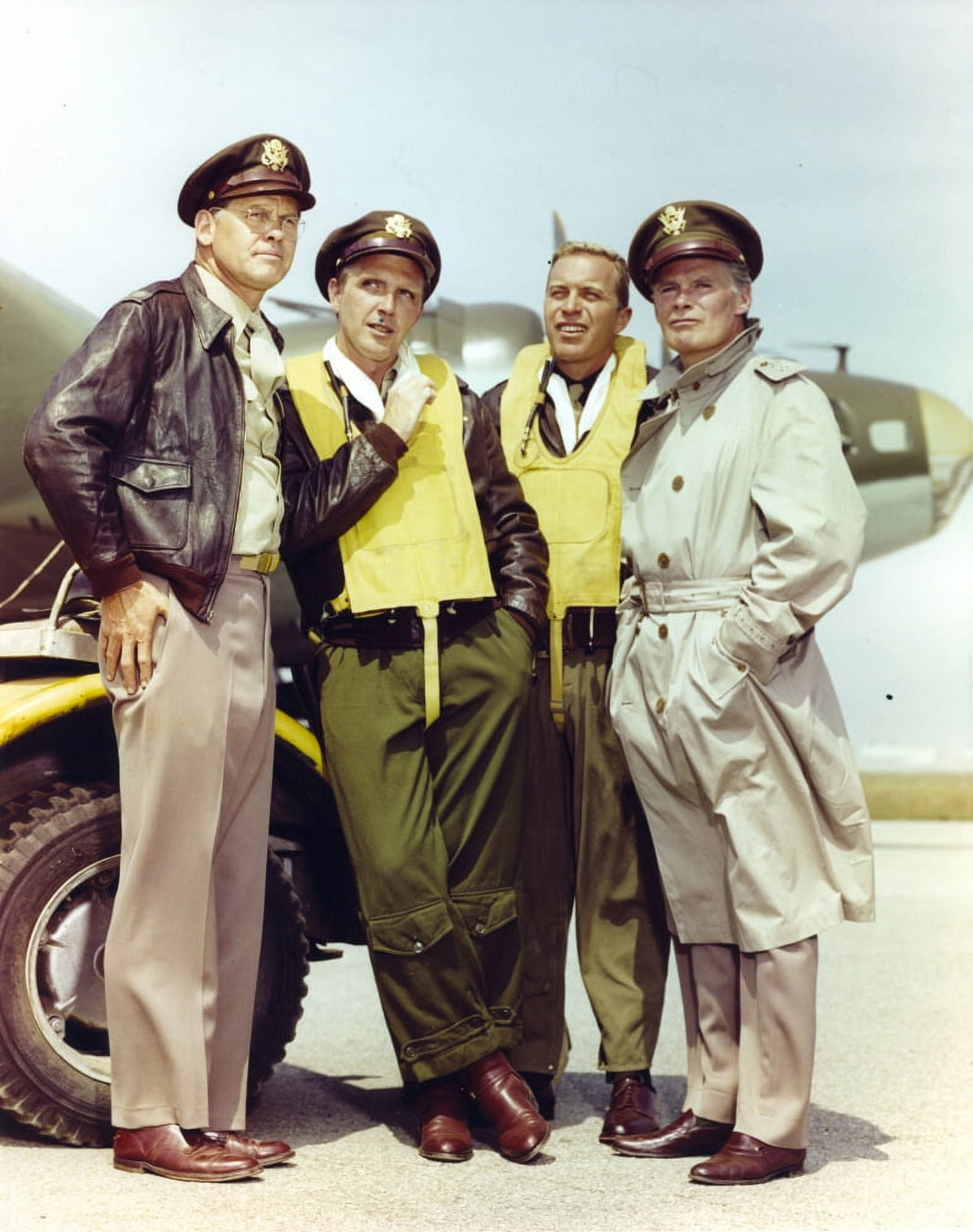 Twelve O'Clock High Airport Scene Photo Print - Vintage Aviation