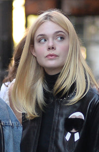 Elle Fanning candids photo print from New York, October 2016.