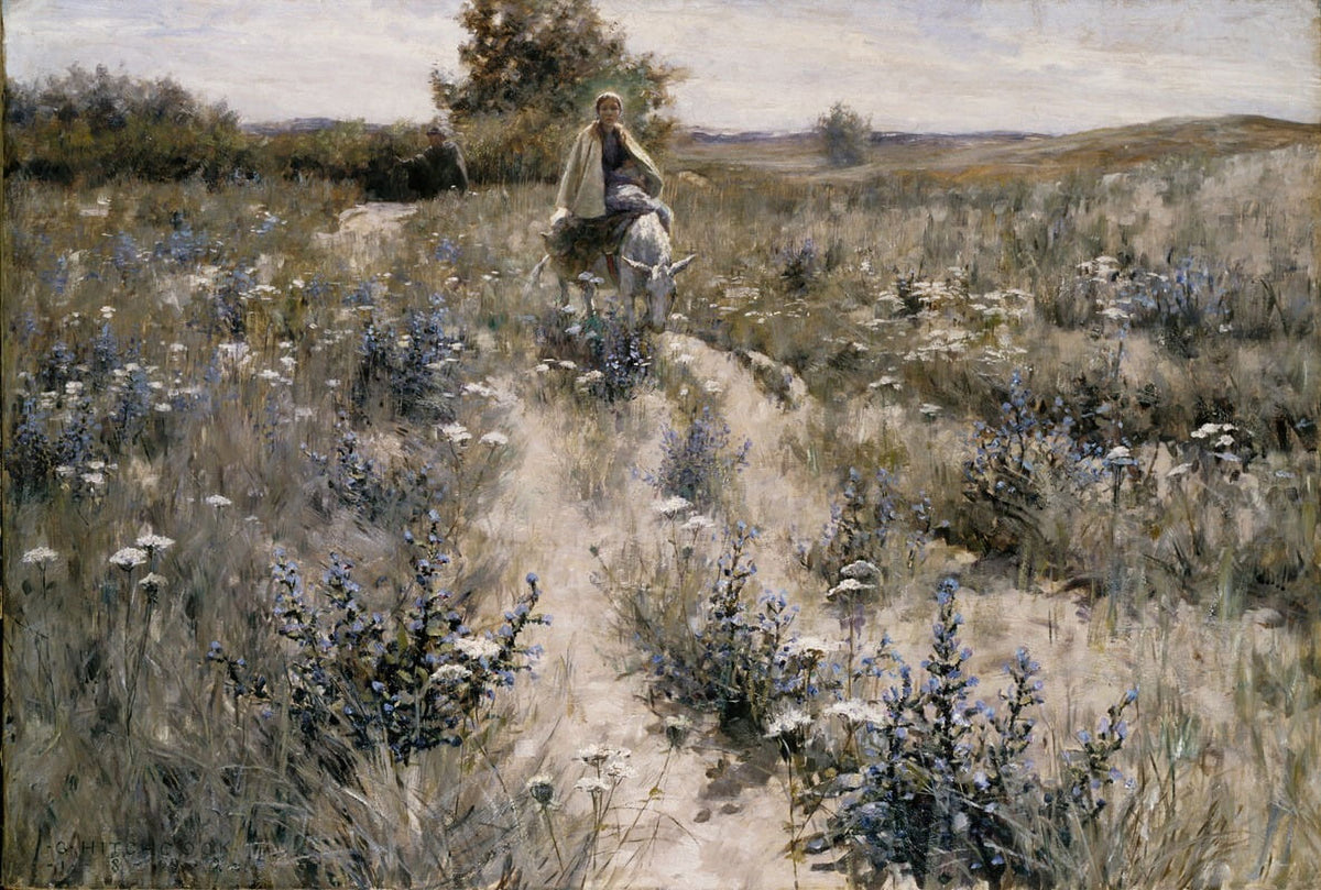 The Flight into Egypt Art Print by George Hitchcock, 18x24 size.