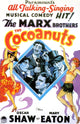 The Cocoanuts movie poster featuring Marx Brothers - 1929 art print
