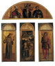 Triptych of The Nativity Poster Print showcasing the Christmas story.