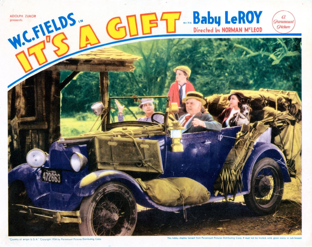 It's A Gift 1934 Movie Lobby Card Print featuring Kathleen Howard and W.C. Fields