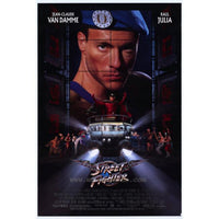 Street Fighter Movie Poster Print showcasing iconic characters in vibrant colors.