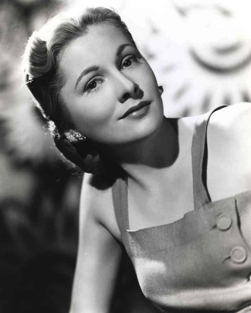 Joan Fontaine portrait photo print in tank top dress