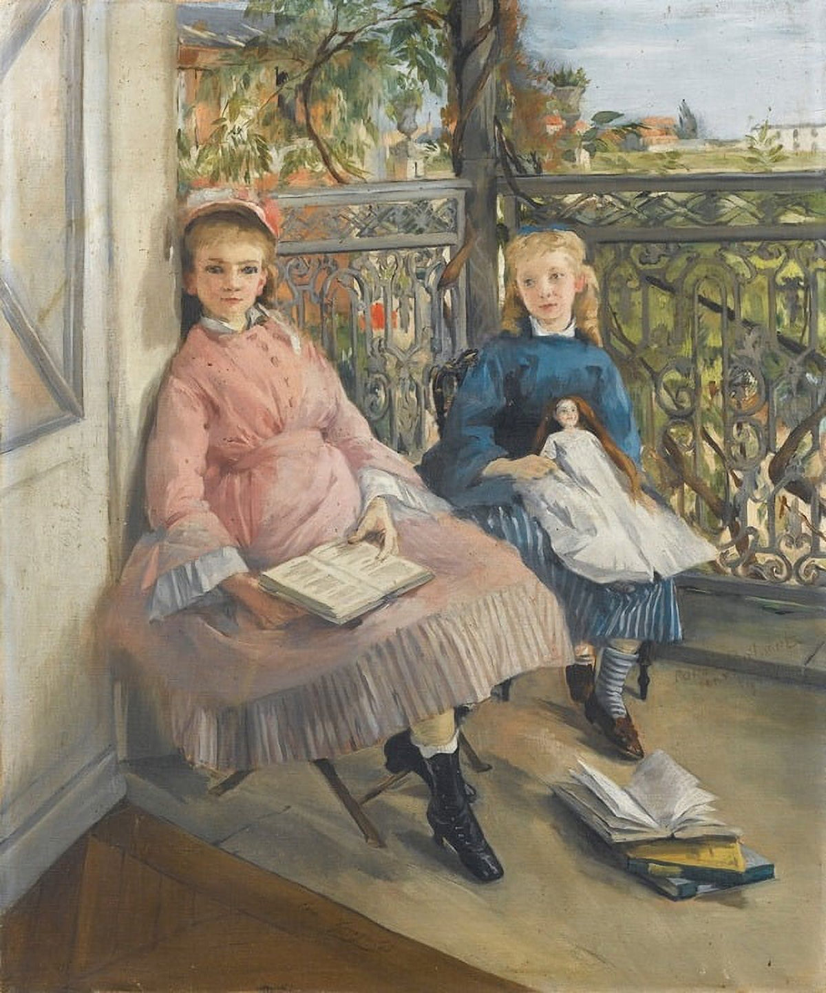 La Fenêtre art poster print by Eva Gonzalès, 1865-70