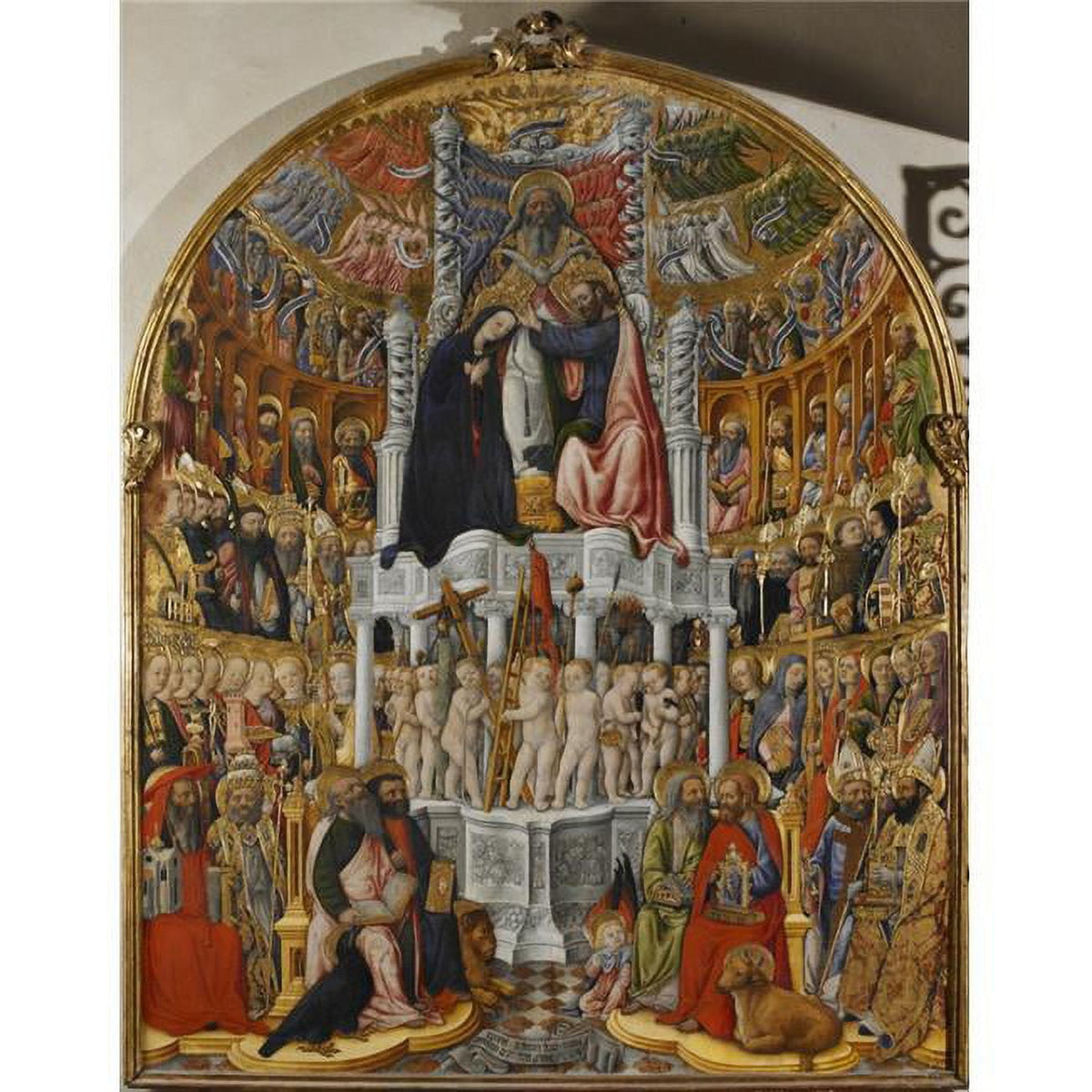 Coronation of The Virgin Poster Print - 18x24 and 24x30 sizes available.