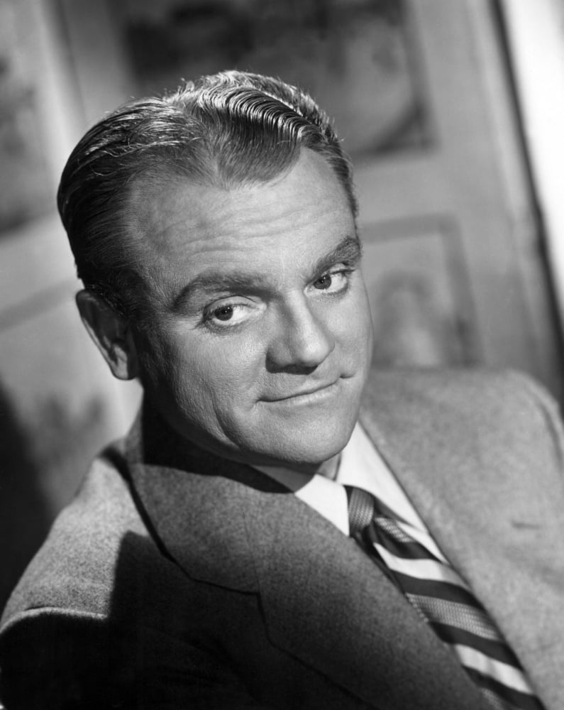 James Cagney 1940s portrait photo print, classic Hollywood art.