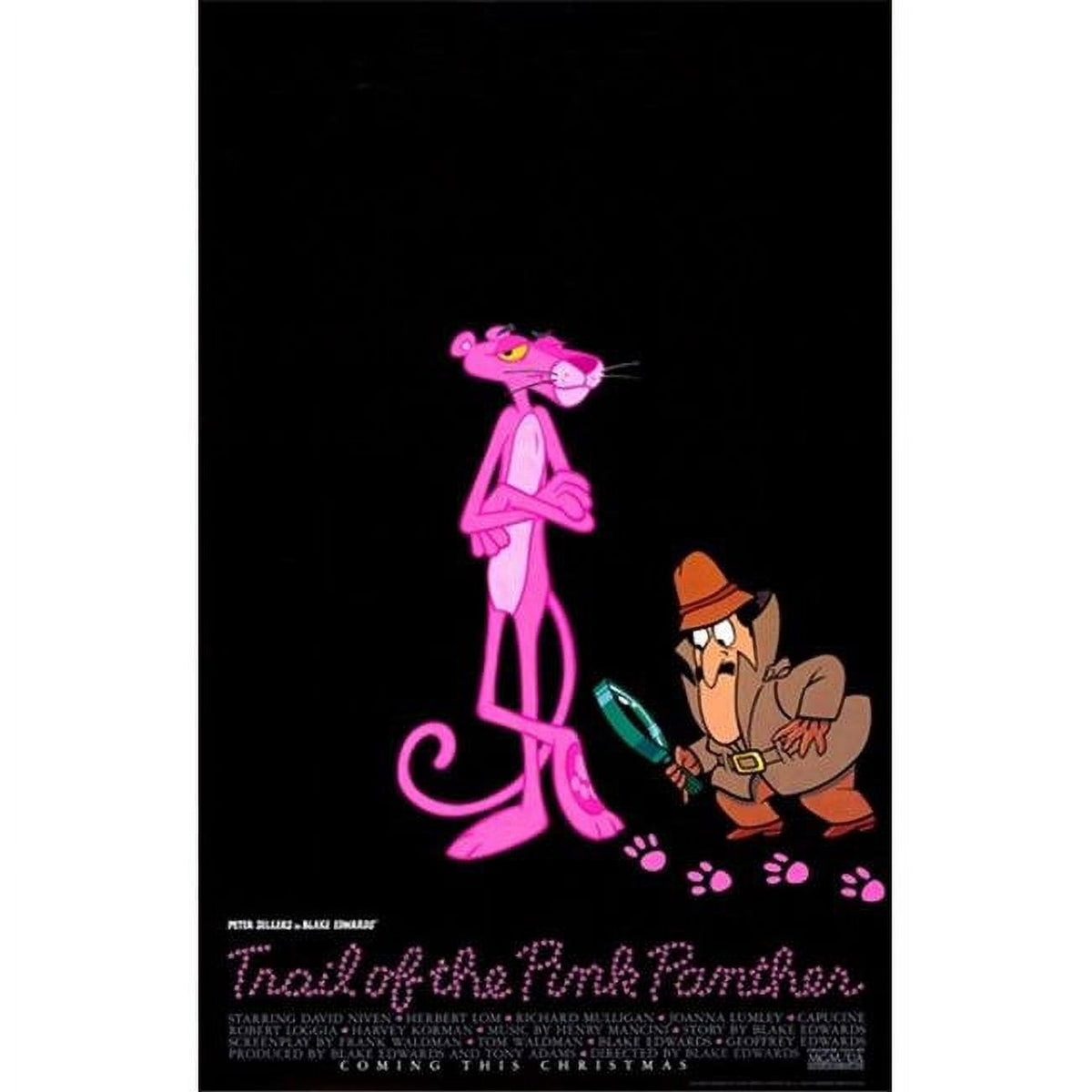Trail of the Pink Panther movie poster in 11x17 size.