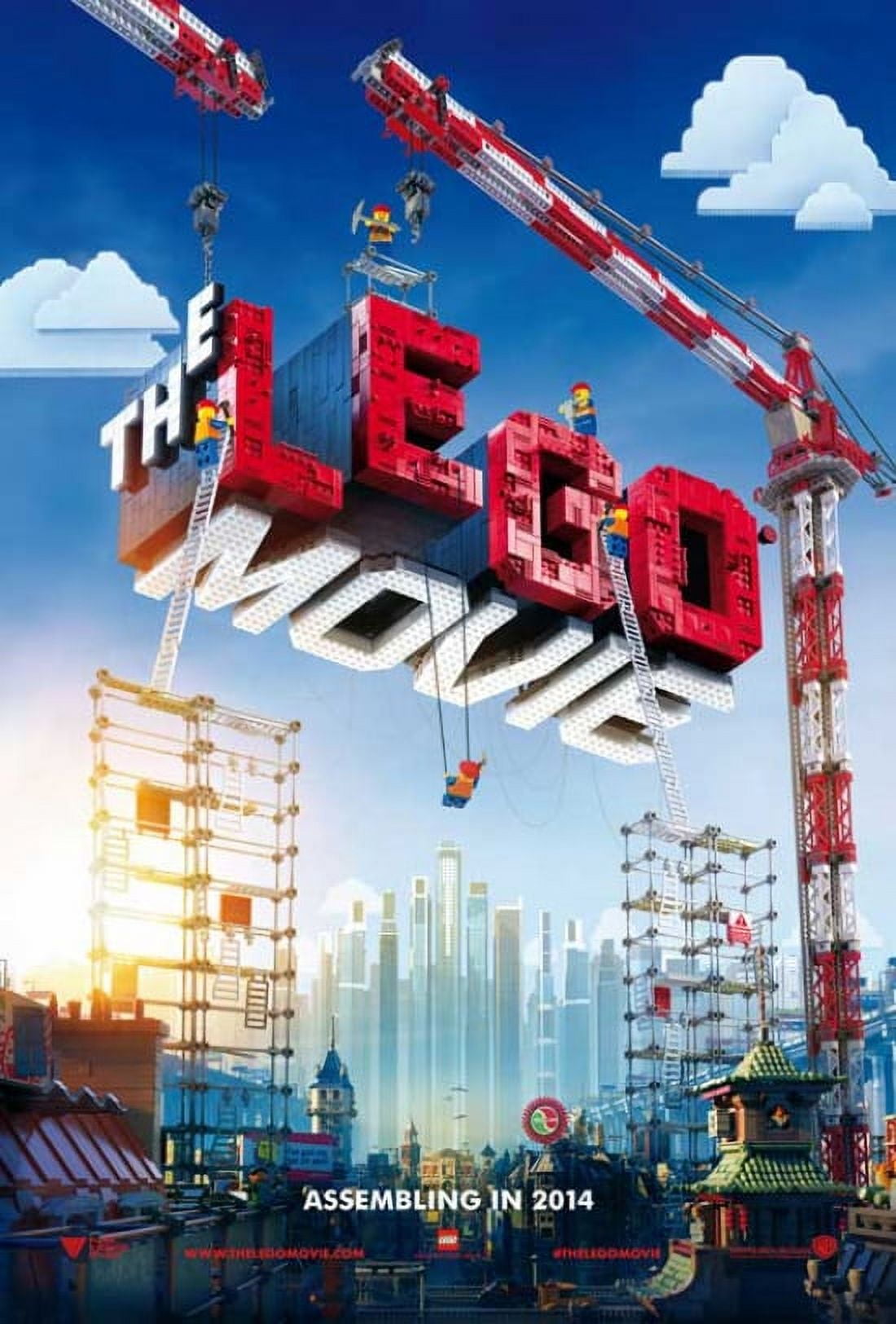 The LEGO Movie poster print showcasing colorful scenes from the film.