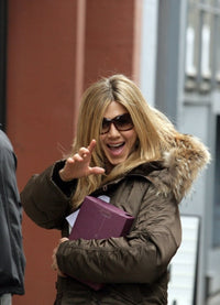 Jennifer Aniston on the set of The Baster photo print in Manhattan.