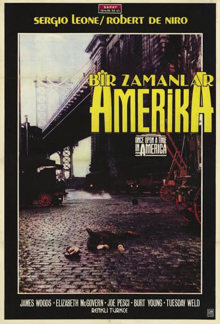 Once Upon a Time in America Movie Poster 11x17 featuring iconic film imagery.
