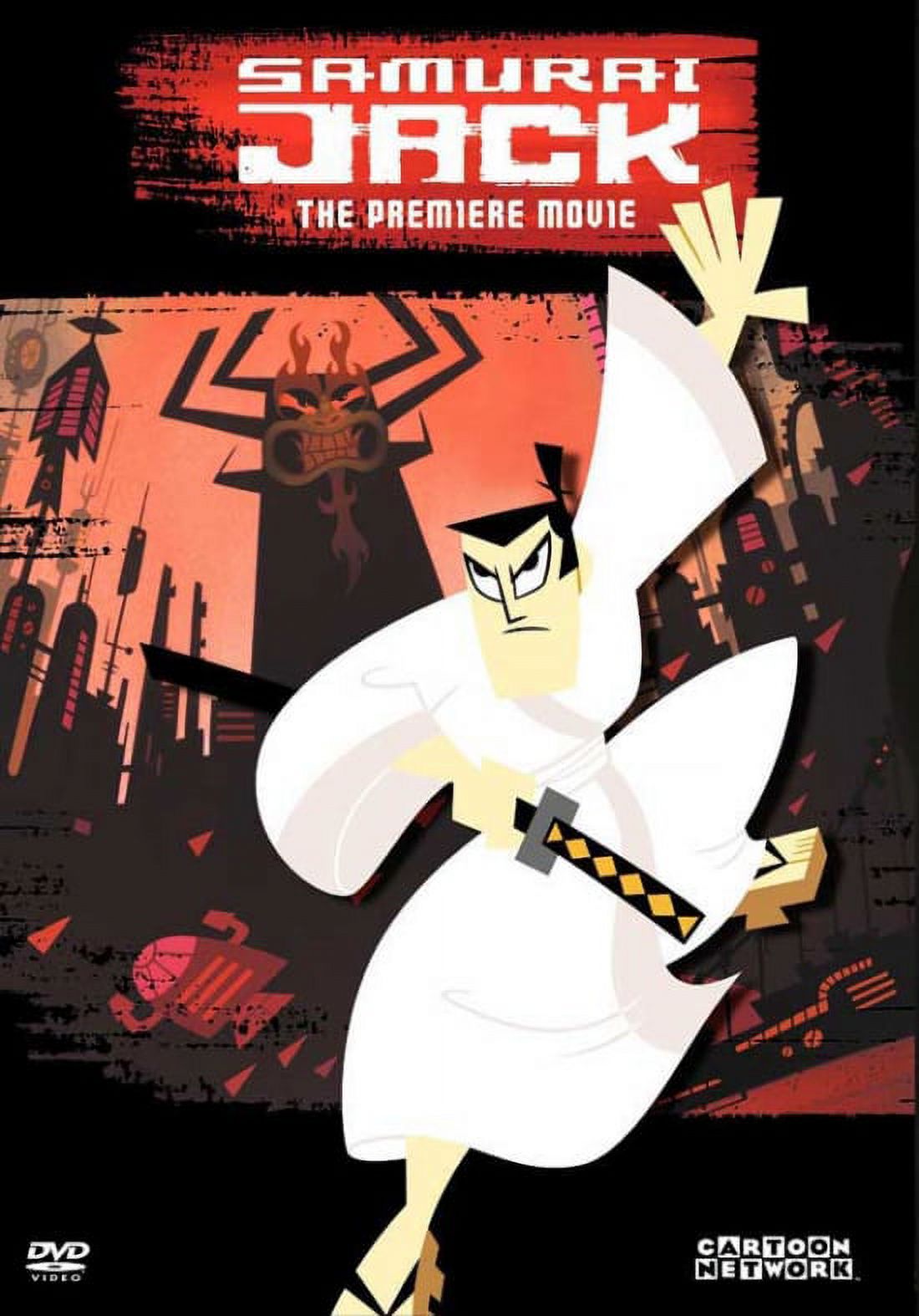 Samurai Jack movie poster print featuring iconic character in action.