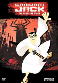 Samurai Jack movie poster print featuring iconic character in action.