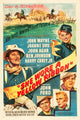She Wore A Yellow Ribbon movie poster featuring John Wayne and Joanne Dru.