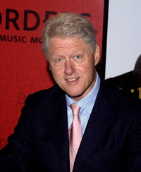 Bill Clinton signing books at Borders bookstore photo print from June 23, 2004.