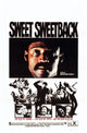 Sweet Sweetback's Badass Song movie poster featuring Melvin Van Peebles artwork.