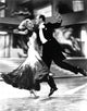 Fred Astaire and Ginger Rogers dancing film still photo print.