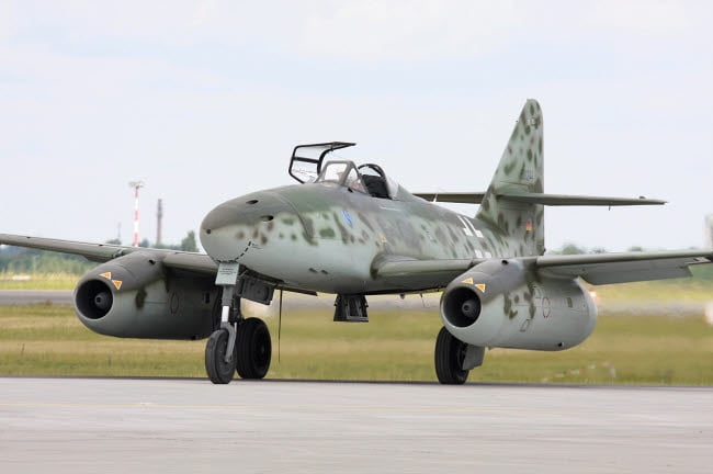 Messerschmitt Me-262 Schwalbe replica poster print by Timm Ziegenthaler, aviation artwork