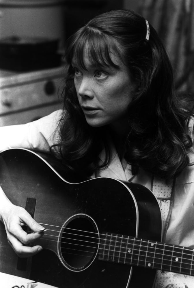 Sissy Spacek playing guitar classic photo poster print