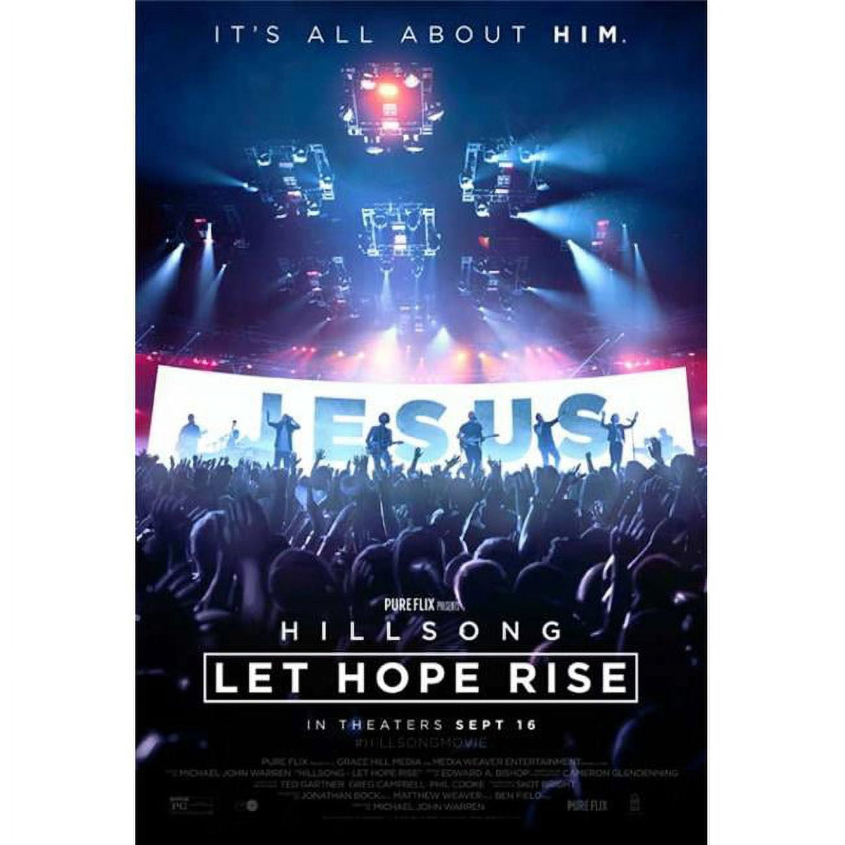 Hillsong Let Hope Rise Movie Poster - Inspirational Art (11x17)
