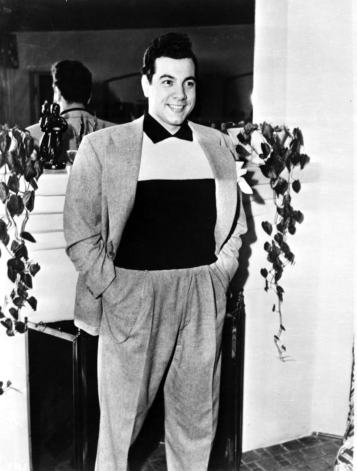 Classic photo print of Mario Lanza, capturing his iconic performance.
