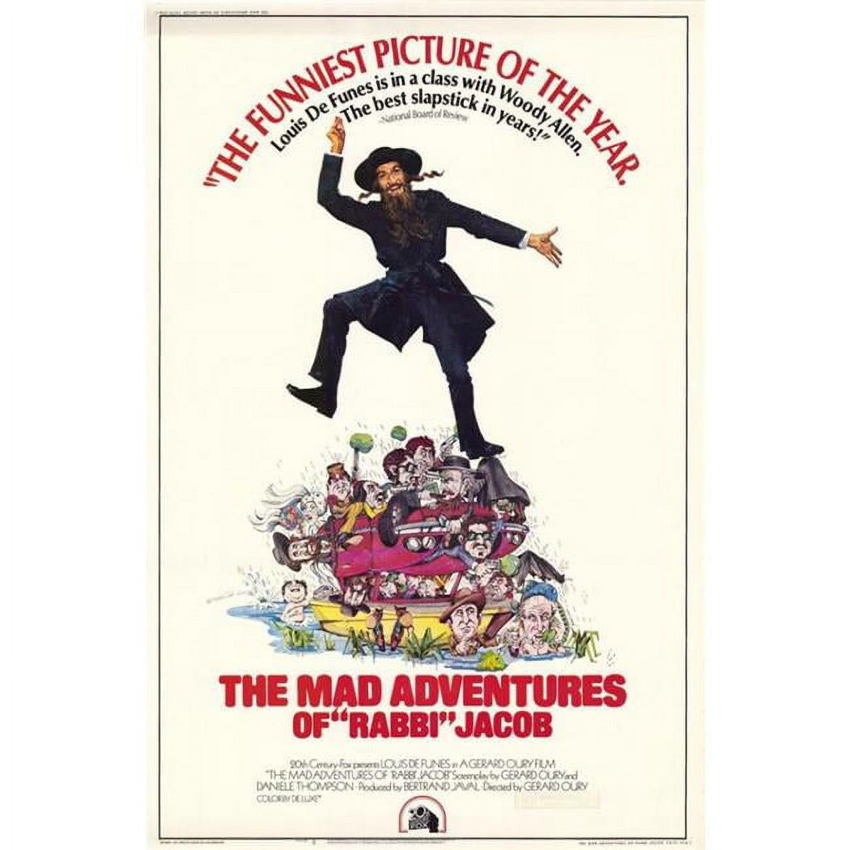 Mad Adventures of 'Rabbi' Jacob Movie Poster Print, 27x40