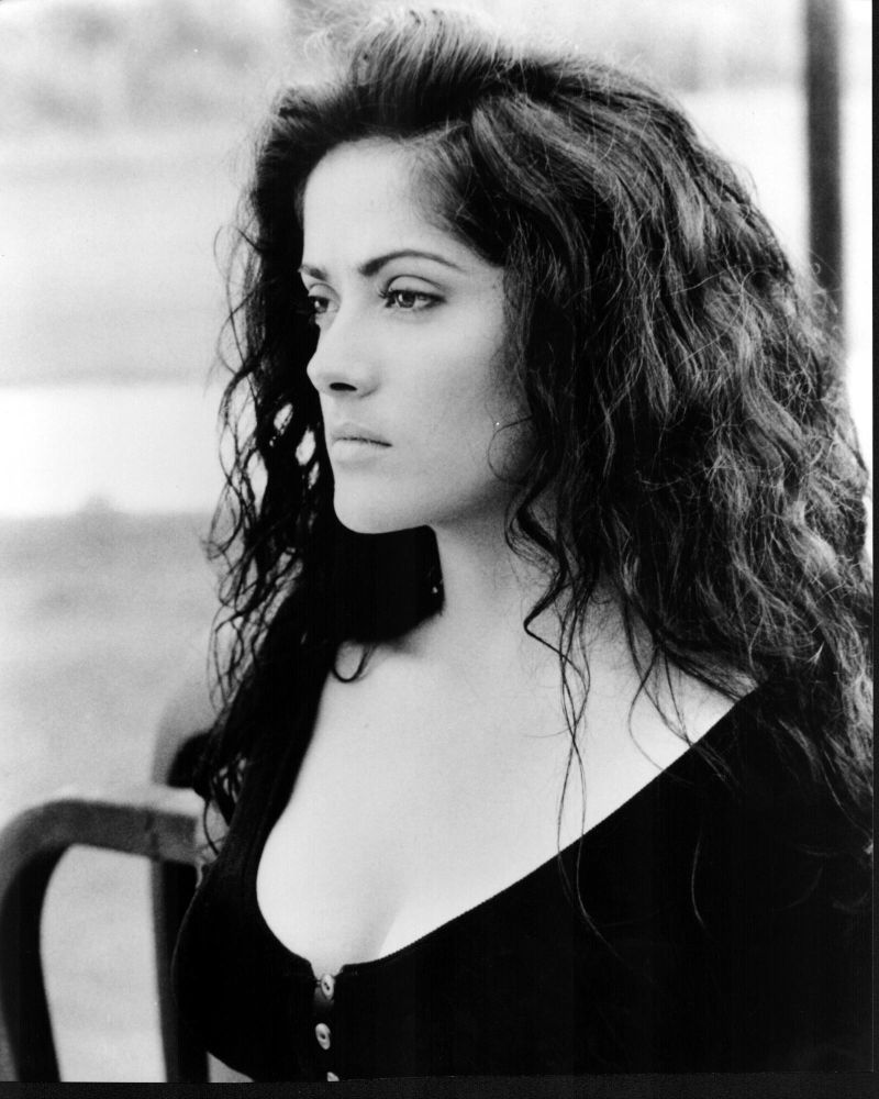 Salma Hayek black and white photo print from Desperado