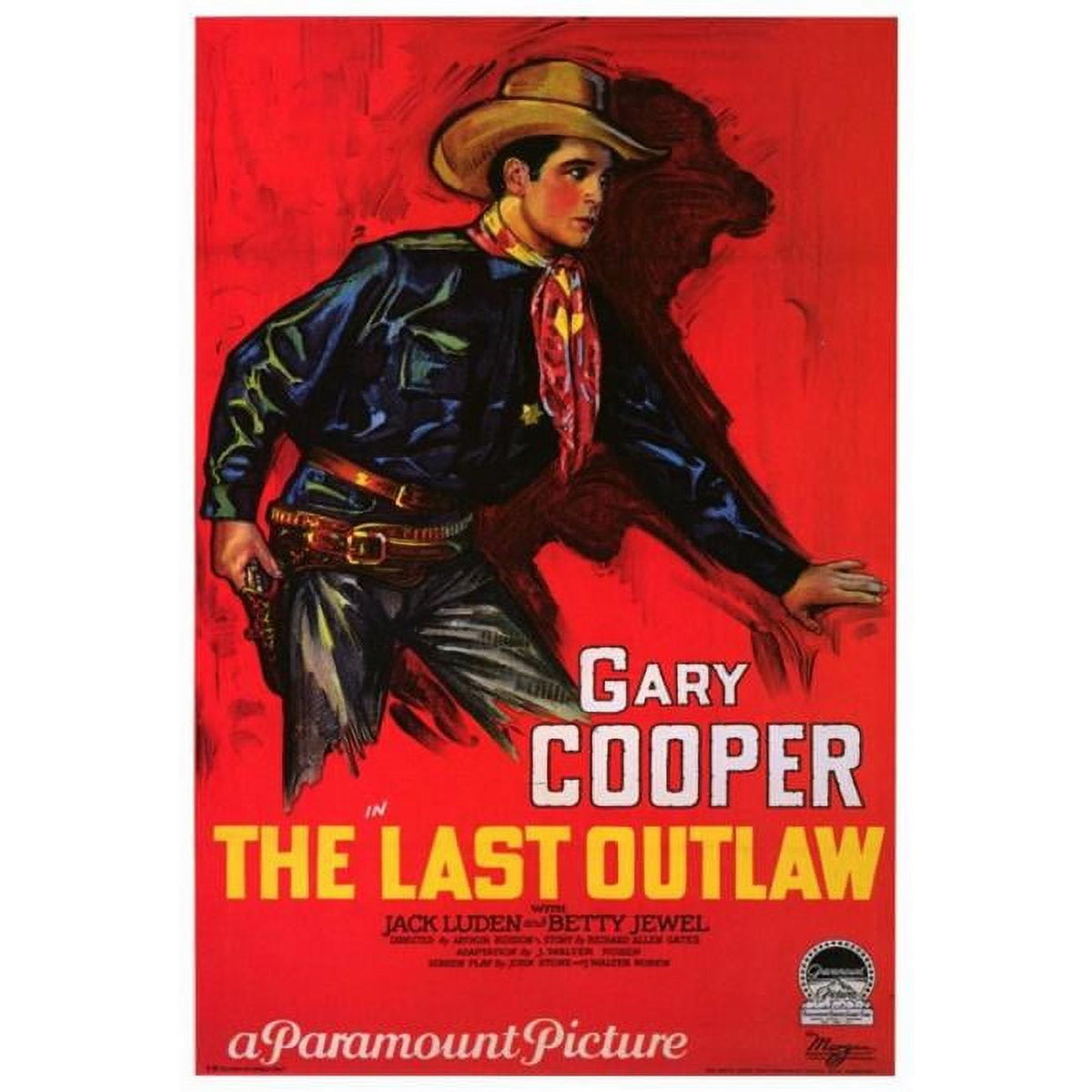 The Last Outlaw Movie Poster Print 27x40 featuring iconic film imagery.