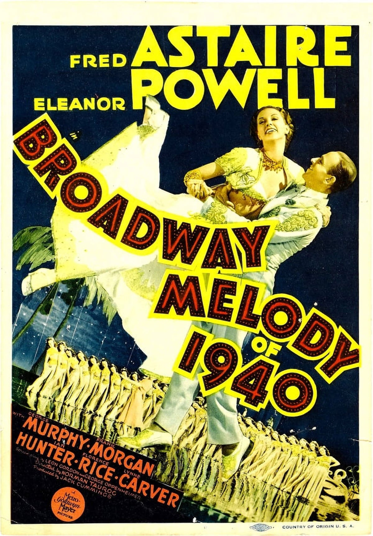 Broadway Melody movie masterprint featuring Eleanor Powell and Fred Astaire