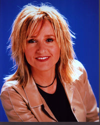 Melissa Etheridge photo print in tan leather jacket, music art