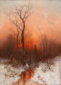 Returning Home at Sunset Poster Print by D�sir� Thomassin